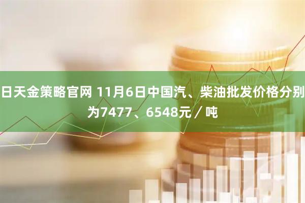 日天金策略官网 11月6日中国汽、柴油批发价格分别为7477、6548元／吨